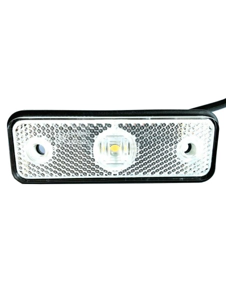 Weiß LED Begrenzungsleuchte 12V 24V Umrissleuchte Anhänger LKW 102x36x17 Kabel