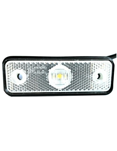 Weiß LED Begrenzungsleuchte 12V 24V Umrissleuchte Anhänger LKW 102x36x17 Kabel