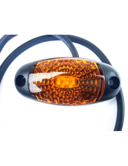 Gelb LED Begrenzungsleuchte Umrissleuchte 12V 24V 72x34x18 E9 für Anhänger LKW