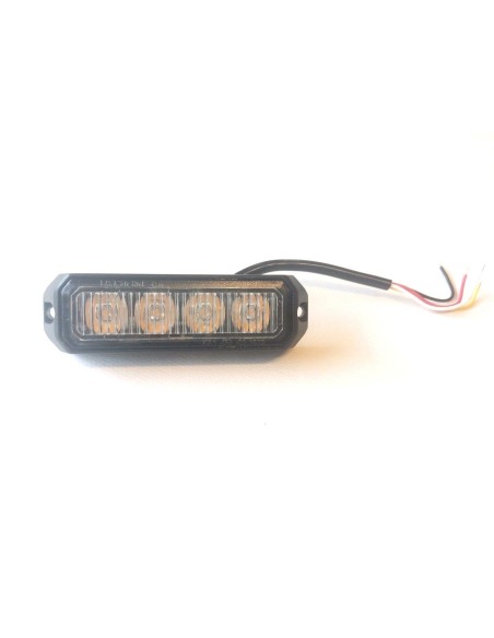 4x LED Frontblitzer Heckblitzer 95x28x19 12V 24V PKW LKW Straßenräumer R65 R10