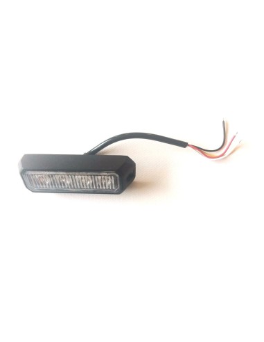 4x LED Frontblitzer Heckblitzer 95x28x19 12V 24V PKW LKW Straßenräumer R65 R10