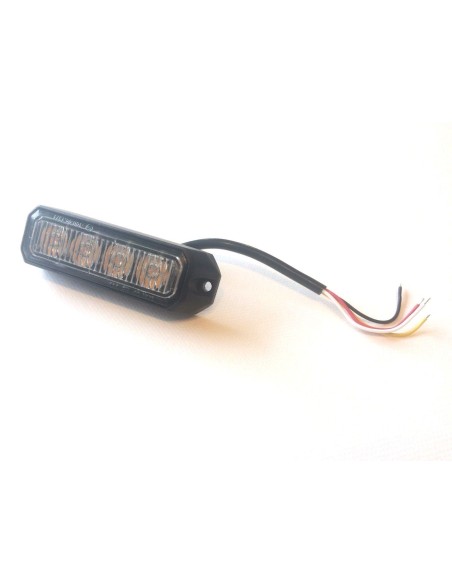 4x LED Frontblitzer Heckblitzer 95x28x19 12V 24V PKW LKW Straßenräumer R65 R10