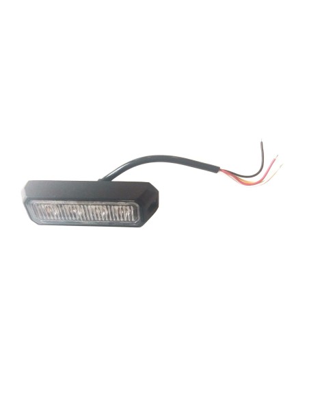 LED Frontblitzer Heckblitzer 4 LED 12V 24V 12W PKW LKW Baggeer R65 R10 E9 Orange