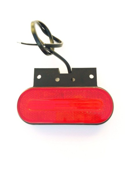 LED Umrissleuchte ROT Begrenzungsleuchte 12V 24V Seitenleuchte LKW 124x75x40 mm