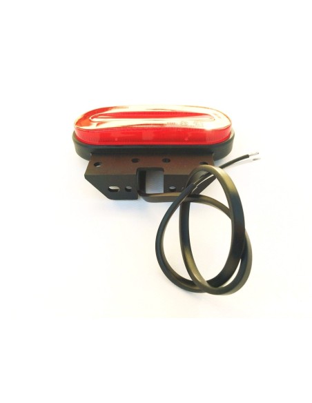 LED Umrissleuchte ROT Begrenzungsleuchte 12V 24V Seitenleuchte LKW 124x75x40 mm