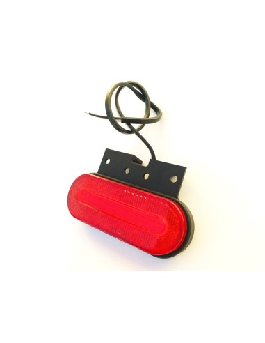 LED Umrissleuchte ROT Begrenzungsleuchte 12V 24V Seitenleuchte LKW 124x75x40 mm