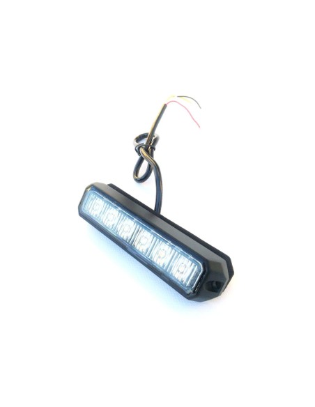LED Frontblitzer Heckblitzer 6 LED 128x28x19 mm 12V 24V PKW LKW Straßenräumer