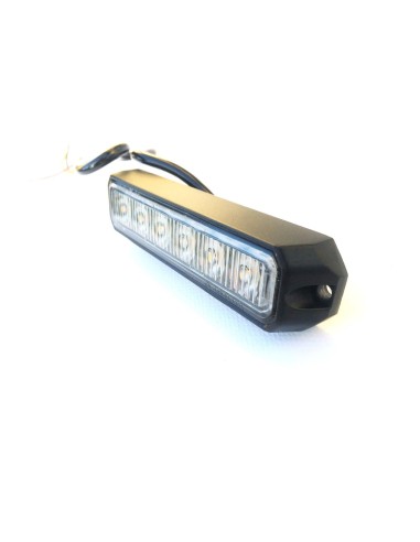 LED Frontblitzer Heckblitzer 6 LED 128x28x19 mm 12V 24V PKW LKW Straßenräumer