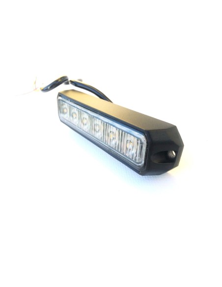 LED Frontblitzer Heckblitzer 6 LED 128x28x19 mm 12V 24V PKW LKW Straßenräumer