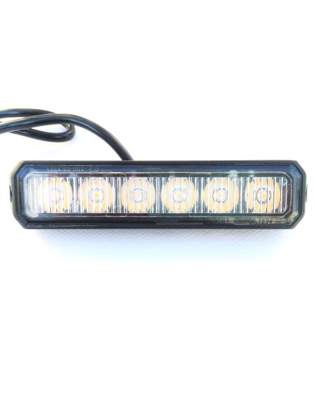 LED Frontblitzer Heckblitzer 6 LED 128x28x19 mm 12V 24V PKW LKW Straßenräumer