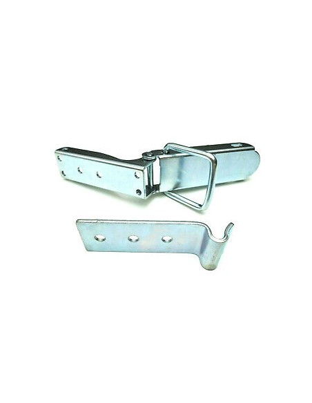 2x Exzenterverschluss Verschluss Bordwandverschluss mit Haken PKW Anhänger 130mm