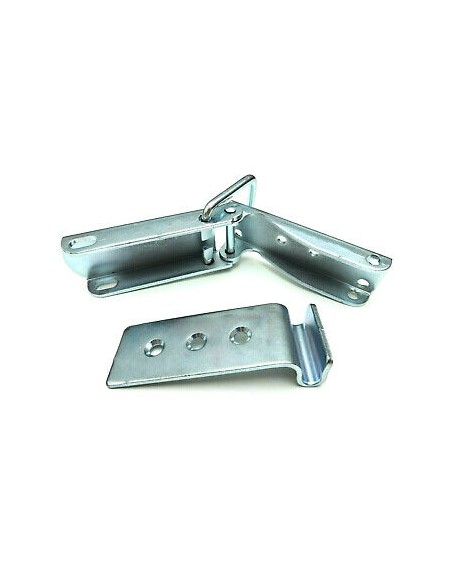 2x Exzenterverschluss Verschluss Bordwandverschluss mit Haken PKW Anhänger 93 mm