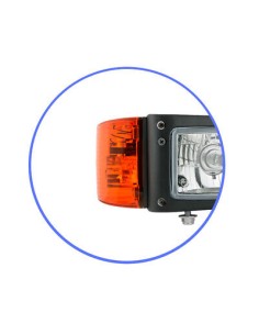 Blinker Zusatzblinker rechts Schlepper Baumaschinen Bagger Traktor mit Glühbirne