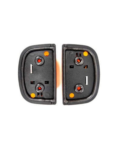 2x Blinker Zusatzblinker f. Schlepper Baumaschinen Bagger Traktor mit Glühbirnen