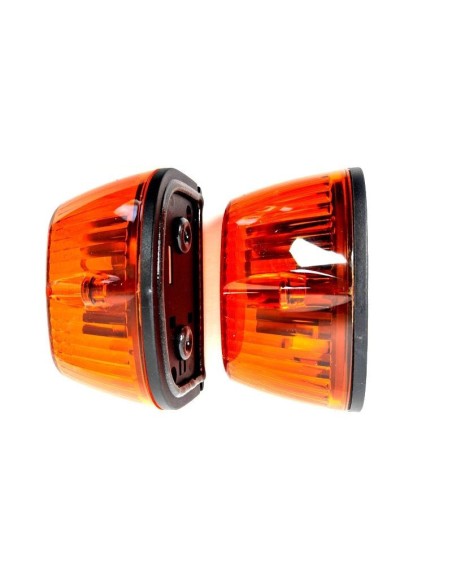 2x Blinker Zusatzblinker f. Schlepper Baumaschinen Bagger Traktor mit Glühbirnen