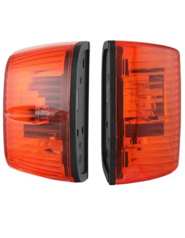 2x Blinker Zusatzblinker f. Schlepper Baumaschinen Bagger Traktor mit Glühbirnen