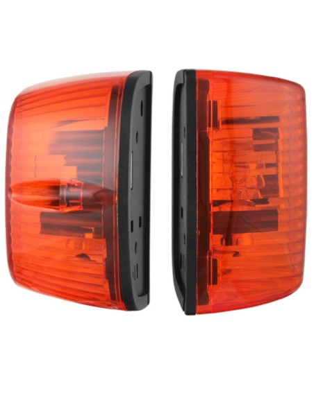 2x Blinker Zusatzblinker f. Schlepper Baumaschinen Bagger Traktor mit Glühbirnen