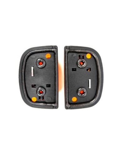2x Blinker Zusatzblinker für Schlepper Baumaschinen Bagger mit 4x 12V Glühbirnen