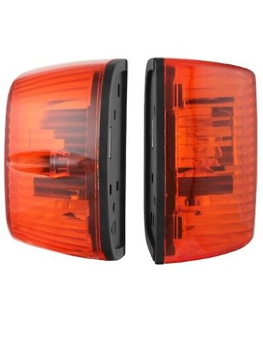 2x Blinker Zusatzblinker für Schlepper Baumaschinen Bagger mit 4x 12V Glühbirnen