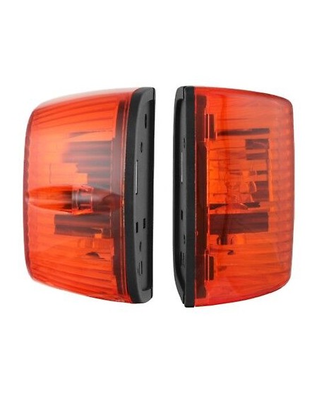 2x Blinker Zusatzblinker für Schlepper Baumaschinen Bagger mit 4x 12V Glühbirnen