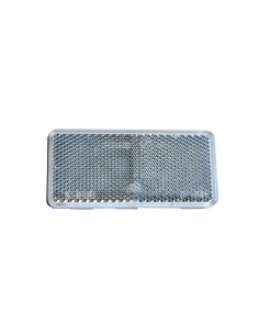 Rückstrahler weiß Reflektor 94x44x7 mm Selbstklebend Anhänger Katzenauge E20