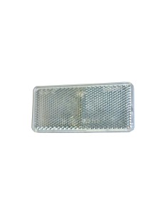 Rückstrahler weiß Reflektor 94x44x7 mm Selbstklebend Anhänger Katzenauge E20 2