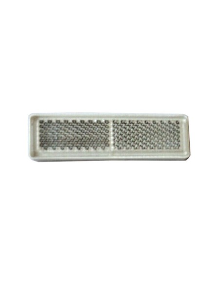 4x Rückstrahler weiß Reflektor 69x20x6 mm Selbstklebend Anhänger Katzenauge SET