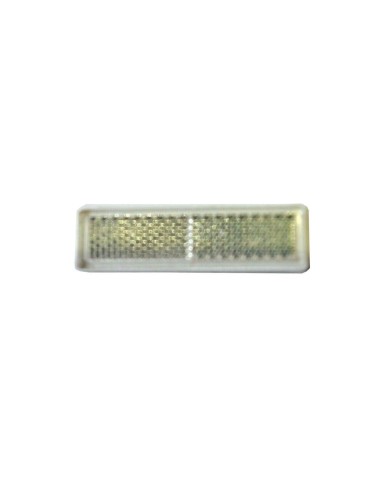 4x Rückstrahler weiß Reflektor 69x20x6 mm Selbstklebend Anhänger Katzenauge SET