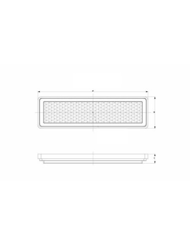 4x Rückstrahler weiß Reflektor 69x20x6 mm Selbstklebend Anhänger Katzenauge SET