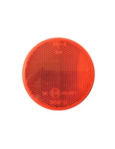 Rot Rund Reflektor 78 mm Rückstrahler Katzenauge Selbstklebend Anhänger LKW E20 2