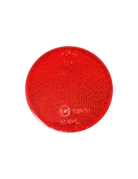 Rot Rund Reflektor 78 mm Rückstrahler Katzenauge Selbstklebend Anhänger LKW E20