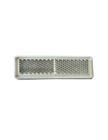 Rückstrahler weiß Reflektor 69x20x6 mm Selbstklebend Anhänger Trailer Katzenauge