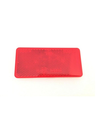 4x Rückstrahler Rot Reflektor 94x44x7 mm Selbstklebend Anhänger Katzenauge SET