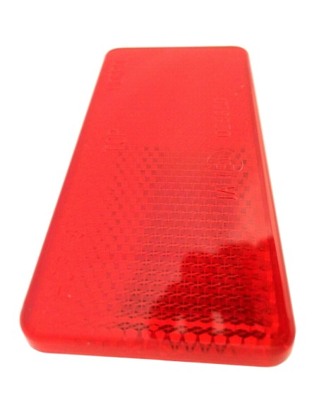4x Rückstrahler Rot Reflektor 94x44x7 mm Selbstklebend Anhänger Katzenauge SET