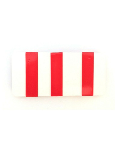 4x Rückstrahler Rot Reflektor 94x44x7 mm Selbstklebend Anhänger Katzenauge SET