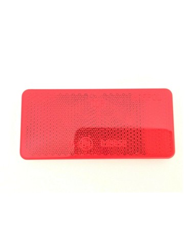 4x Rückstrahler Rot Reflektor 94x44x7 mm Selbstklebend Anhänger Katzenauge SET