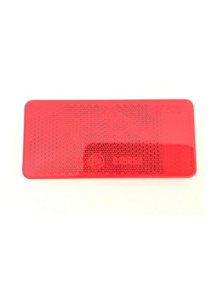 4x Rückstrahler Rot Reflektor 94x44x7 mm Selbstklebend Anhänger Katzenauge SET