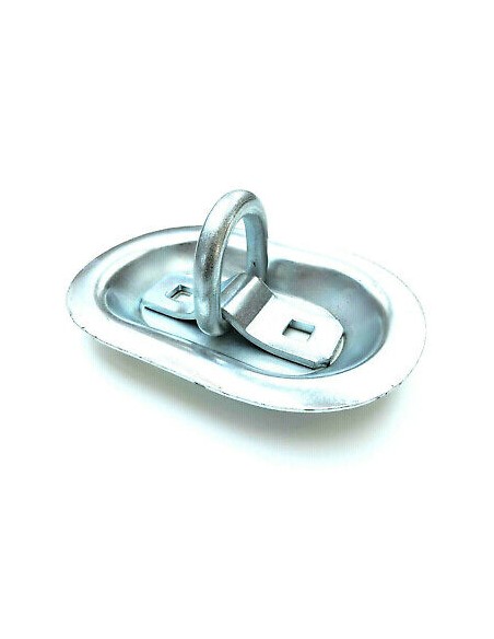 4x Einbau Zurrmulde mit D-Ring Zurrring  Zurröse 150x101 mm 2000 kg Anhänger SET