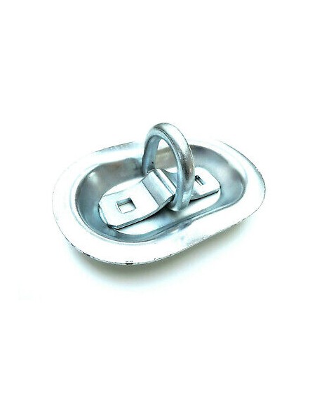 4x Einbau Zurrmulde mit D-Ring Zurrring  Zurröse 150x101 mm 2000 kg Anhänger SET