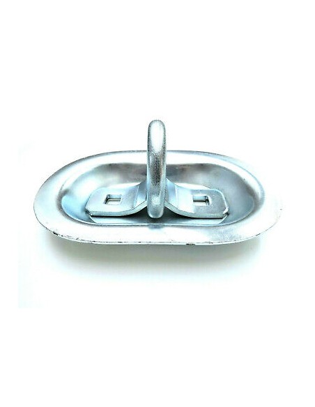 4x Einbau Zurrmulde mit D-Ring Zurrring  Zurröse 150x101 mm 2000 kg Anhänger SET