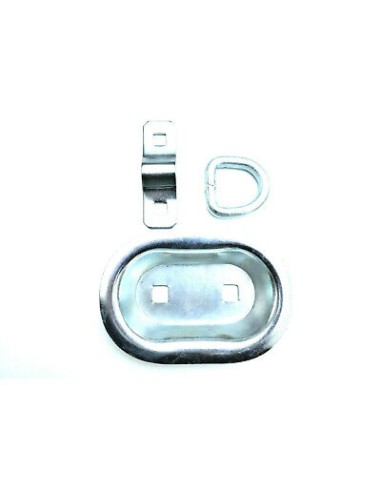 4x Einbau Zurrmulde mit D-Ring Zurrring  Zurröse 150x101 mm 2000 kg Anhänger SET