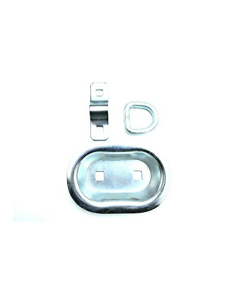 4x Einbau Zurrmulde mit D-Ring Zurrring  Zurröse 150x101 mm 2000 kg Anhänger SET