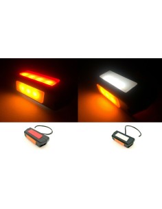 2x LED Umrissleuchte 90x25x35 mm Anhänger LKW 12/24 V Weiß Rot Gelb m. Kabel SET