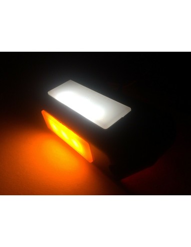 2x LED Umrissleuchte 90x25x35 mm Anhänger LKW 12/24 V Weiß Rot Gelb m. Kabel SET