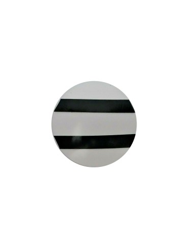2x weiss rund Reflektor 78 mm Rückstrahler Katzenauge Selbstklebend Anhänger SET
