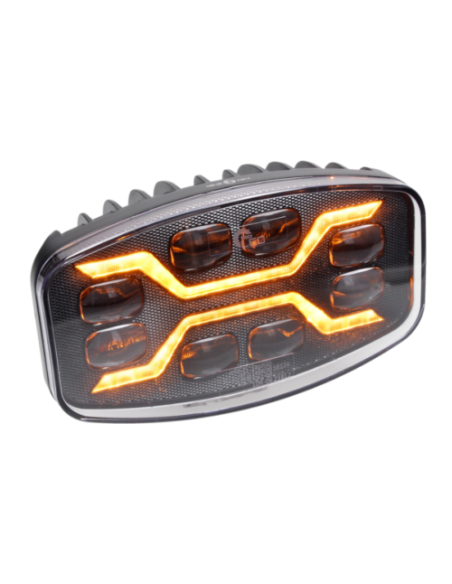 Scheinwerfer LED X SPIDER + Positionslicht + Strobo Bernstein