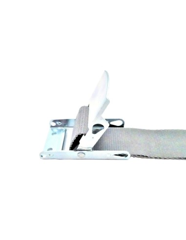 Über-Totpunkt-Spanner m.Polyestergurt Flachhaken LKW Planenspanner verzinkt grau