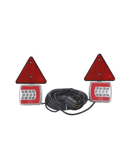 Set Lampe LED 25 magnes, Dreieck + Draht 7,5m