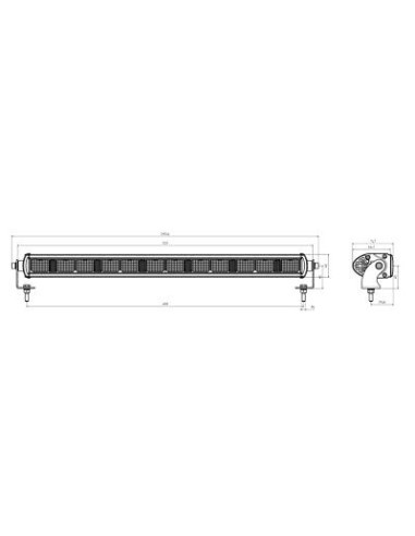 21 "LED Straßenscheinwerfer + LED Tagfahrlicht