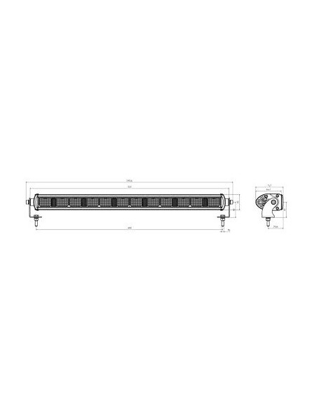 21 "LED Straßenscheinwerfer + LED Tagfahrlicht